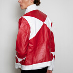 Power Ranger Classic Leather Jacket // Red (M)