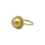18k Yellow Gold Diamond Ring // Ring Size: 6.5 // Pre-Owned