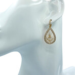 14k Yellow Gold Pear Shape Diamond Earrings // Pre-Owned