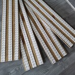 NaturaPlank™ Peel + Stick Wood Wall Cladding // Medium Gray Transitions // 2 Pack