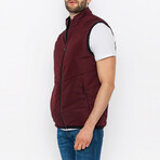 Lightweight Puffer Vest // Bordeaux (XL)
