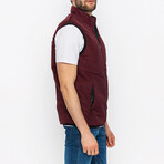 Lightweight Puffer Vest // Bordeaux (2XL)