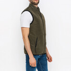 Lightweight Puffer Vest // Olive (L)