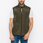 Lightweight Puffer Vest // Olive (3XL)