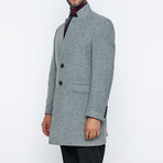 Finn Classic Double Button Winter Coat // Gray (M)