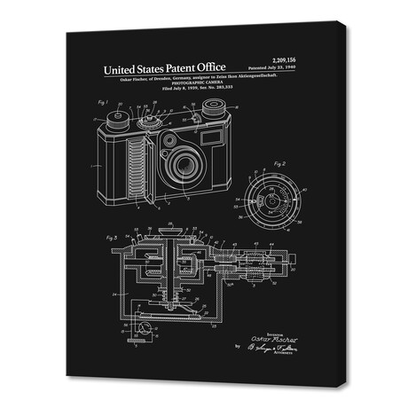 Camera Patent (10"H x 8"W x 0.75"D)