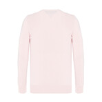Quinn V-Neck Pullover Sweater // Light Pink (L)