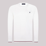 James Round Neck Pullover Sweater // White (2XL)