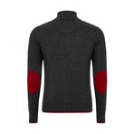 Arden Turtleneck Zip-Up Sweater // Melange (XL)