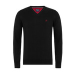 Andy V-Neck Pullover Sweater // Black (2XL)