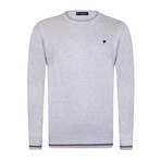 Parker Round Neck Pullover Sweater // Gray Melange (XL)