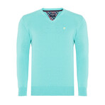 Rory V-Neck Pullover Sweater // Mint (S)