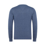 Griffen V-Neck Pullover Sweater // Denim Melange (2XL)