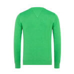 Danny V-Neck Pullover Sweater // Green (2XL)