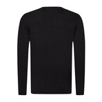 Harry V-Neck Pullover Sweater // Black (M)