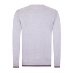 Parker Round Neck Pullover Sweater // Gray Melange (S)