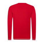 Jackson V-Neck Pullover Sweater // Red (XL)
