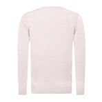 Oren V-Neck Pullover Sweater // Beige (XL)
