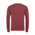 Evan V-Neck Pullover Sweater // Bordeaux (XL)