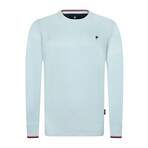 Blaine Round Neck Pullover Sweater // Light Blue (XL)