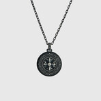 Agapanto Pendant + Silver Bold Chain (19.7"L)