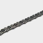 Fleurdelis Guardian Bracelet // Silver (6.7"L)