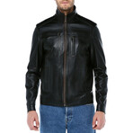Zig Leather Jacket V4 // Black (XS)