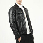 Zig Leather Jacket V2 // Black (2XL)