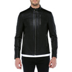 Zig Leather Jacket V1 // Black (3XL)