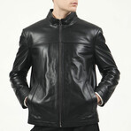 Zig Leather Jacket V3 // Black (XL)