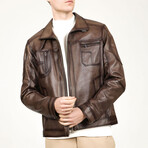 Zig Leather Jacket // Mink (S)