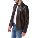 Zig Leather Jacket V1 // Red (2XL)