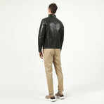 Jumbo Leather Jacket V1 // Green (4XL)