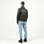 Jumbo Leather Jacket V3 // Green (XS)