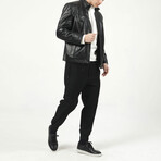 Zig Leather Jacket V3 // Black (XL)