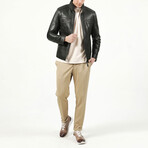 Jumbo Leather Jacket V1 // Green (XS)