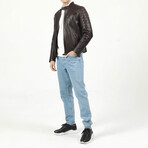 Zig Leather Jacket V3 // Chestnut (2XL)