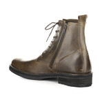 ROZE015FLY Lace Up Boot // Olive (EU Size 43)