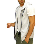 Calvin Short Sleeve Hooded Vest // Gray (M)