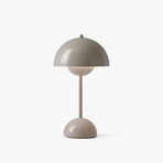 Flowerpot Portable LED Table Lamp // Gray + Beige