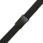 Angelo Stripe Textured Belt // Black (S)