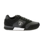 Fabio Lace-Up Tennis Shoes // Black + Gray (Euro: 41)