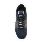 Cristian Lace-Up Tennis Shoes // Navy + Gray + Red (Euro: 42)