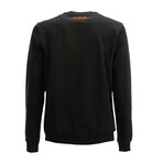 Bruno Logo Crewneck Sweater // Black + Orange (XL)