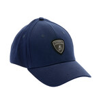 Chrome Logo Baseball Cap // Blue