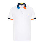 Denmark Short Sleeve Polo Shirt // White + Black (3XL)