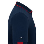 Tenerife Short Sleeve Polo Shirt // Navy + Red (3XL)
