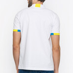 Prague Short Sleeve Polo Shirt // White (M)