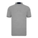 Valencia Short Sleeve Polo Shirt // Gray + Navy (S)