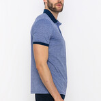 Franco Short Sleeve Polo Shirt // Blue (L)
